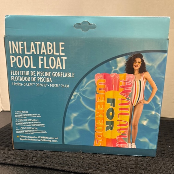 Inflatable Pool Float with Colorful Design - Picture 5 of 5